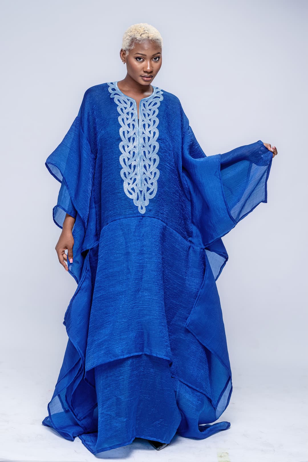 Robe Boubou Organza cou brodé cover image